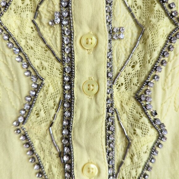 Anthropologie Pilcro Nayeli Beaded Buttondown - Picture 8 of 15